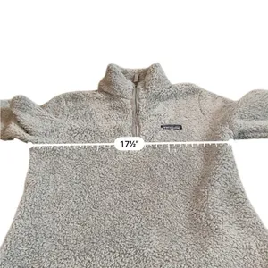 Patagonia Los Gatos‎ Fuzzy Jacket Women’s Size Small Gray 1/4 Zip Long Sleeve thumbnail 7