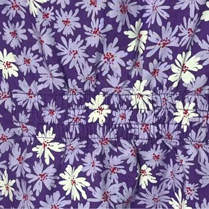 Dickies Floral Two Pocket Elastic Lilac Multicolor Scrub Top Size Medium‎ thumbnail 10