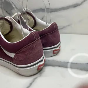 Vans EUC Burgundy Low Top Suede Leather Sneakers Men Sz 7 Wmn Sz 8.5 Skateboard thumbnail 5