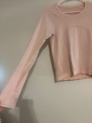 Light pink lululemon race length swiftly tech long sleeve  thumbnail 2