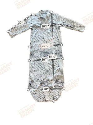 unique long straight newspaper dress black and white used thumbnail 7