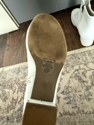 White Booties Size 7.5 thumbnail 4