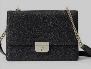 Kate Spade Sunset Lane Eden in Black Glitter Crossbody Purse $249 thumbnail 1