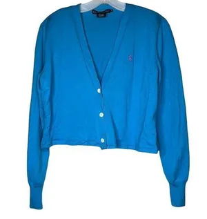 Vintage Ralph Lauren Cropped Cardigan Sweater thumbnail 1
