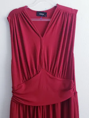 Cider V-Neckline Ribbed Flowy Jumpsuit thumbnail 3