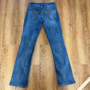 Wrangler Bootcut blue‎ Jeans Medium Wash Stretch Denim Womens 30x32 y2k western thumbnail 2