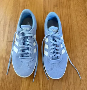 adidas Suede Sneakers in Light Blue and White thumbnail 1