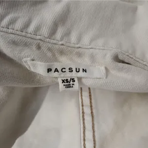 Pacsun Womens Denim Jacket XS/S Beige Oversized Y2K Shacket Trucker Coat Coastal thumbnail 8