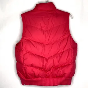 GAP Womens Large Pink Puffer Vest Full Zip‎ Pockets Big Snap Cinched Waist thumbnail 6