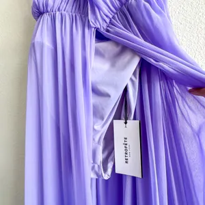 Retrofete Ina Silk Chiffon Maxi Dress Wisteria NWT Medium Wedding Guest Gala thumbnail 8