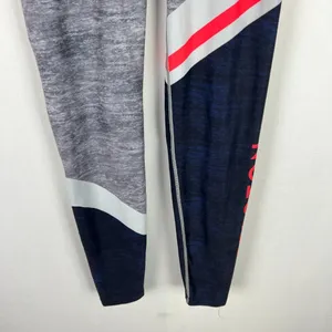 WITH Wear It To Heart x Peloton Colorblock Leggings Gray Retro Size Medium M L26 thumbnail 3