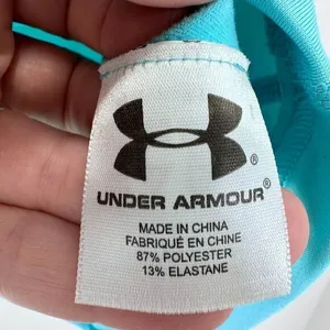 Under‎ Armour Coldgear Top Womens Small Mock Neck Long Sleeves Colorblock Active thumbnail 3