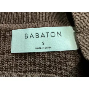 Aritzia Babaton Sculpt Knit Halter Mini Dress Coffee Bean Brown Ribbed S NWT‎ thumbnail 5