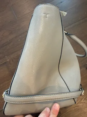 Tory Burch Robinson Tote French Grey Crossbody Bag Shoulder Strap Double Zip thumbnail 10