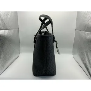 Michael Kors Jet Set Travel XS Tote Black MK Signature Coated Canvas NWT $328 thumbnail 2