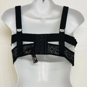 Victoria's Secret Push-Up Bra Size‎ 34C Black Lace Longline Plunge Underwire thumbnail 6