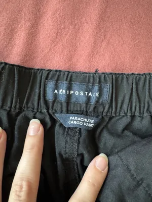 Aeropostale Black Low-Rise Cargo Pants thumbnail 5