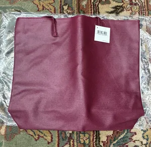 Nordstrom Purse Tote Bag Leather Dark Maroon Burgundy Women’s New With Tags thumbnail 1