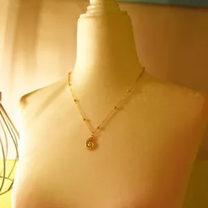 Ammonite Fossil Necklace Gold thumbnail 6