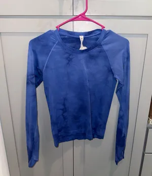 Lululemon Blue Tie-Dye Swiftly Tech Long Sleeve thumbnail 1