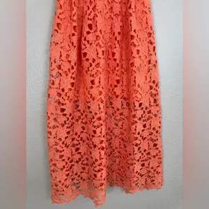 Astr The Label Lace Midi Dress Coral Peach size XS $90 thumbnail 5