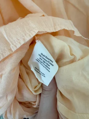 Love Shack Fancy Dress Ruffle Mini Orange thumbnail 5