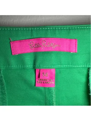 Lilly Pulitzer Green Shorts Size 14 inseam 4.5” Length 13-14” thumbnail 5
