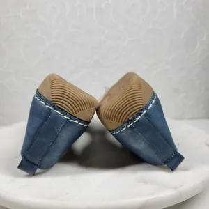 GC‎ Lira Leather Mary Janes Womens 7 Metallic Blue Closed Toe Shoes thumbnail 10