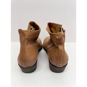 Lucky Brand Booties Size‎ 10 Leather Brown Low Heel Ankle Boots thumbnail 5
