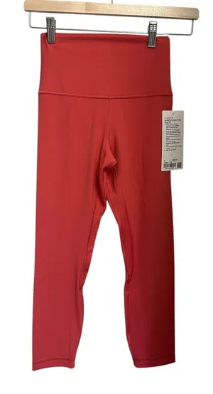 NWT Lululemon Desert Red Align leggings size 4 23” Authentic thumbnail 1