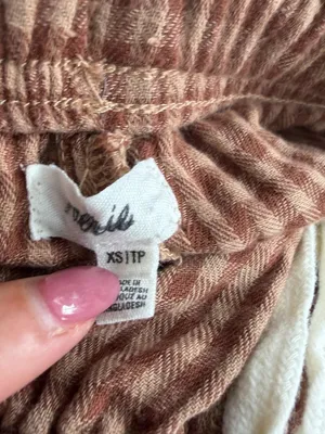 AERIE Brown Plaid High Waist Shorts Size XS thumbnail 7