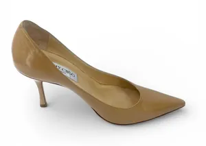 Jimmy Choo 36 6 Love 85 pump heels Pointed-toe stiletto beige nude Romy designer thumbnail 1