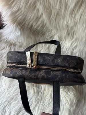Versace Parfums Black and Brown Logo Cosmetic Bag thumbnail 3