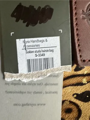 Myra Bag Golden Studs Leopard Animal Print Shoulder Bag Brown/Beige Zip Medium thumbnail 6