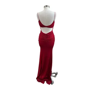 Windsor Red Glitter Ruched Bodycon‎ Maxi Dress Formal Prom Evening XS thumbnail 2