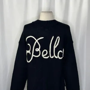 WILDFOX Couture Dinner Party‎ Ciao Bella Black White Embroidered Sweater Small thumbnail 10