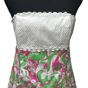 Lilly Pulitzer Franco Hotty Pink Forgot My Trunks Strapless Tie Back Dress‎ 6 thumbnail 2