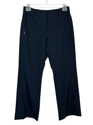 Patagonia Women's Navy Blue Straight Leg Zip Pocket Utility Workwear Pants 10 thumbnail 1