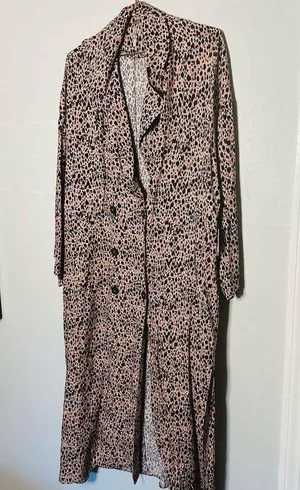 NWT Free People Daria Lepoard Cheetah Print Dress Duster Jacket Size Small thumbnail 7