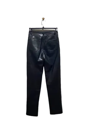 Wilfred Aritzia Melania Faux Leather Pants Black Size 4 Minimalist Classic Sexy thumbnail 13