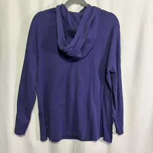 Pact Navy Blue Organic Cotton Hoodie Lightweight Pullover Sweatshirt Sz Medium thumbnail 7
