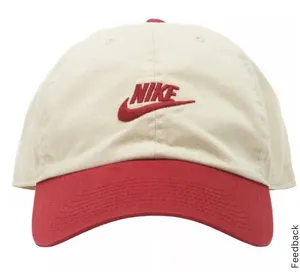 Nike Club Futura Washed Hat - Light Khaki Red thumbnail 1