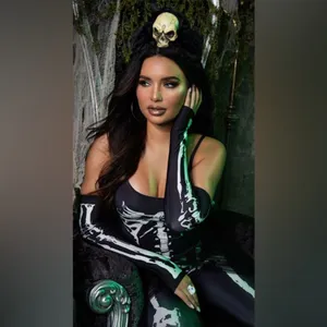 NEW Dreamgirl Bare Bones Babe Sexy Skeleton Costume Size Small thumbnail 9