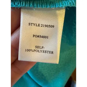 Current Air‎ Dress Women Medium Teal Silky Belted V Neck Short Sleeve Mini Party thumbnail 10