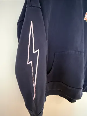 Starfit navy blue hoodie sweatshirt thumbnail 3