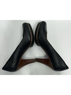 Sofft Premier Mandy Platform Heels Size 8.5 Black Leather Ortholite Footbed thumbnail 8