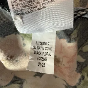Old Navy The Occasion Black Floral Satin Cowl Halter Maxi Dress 2X 759358-01 thumbnail 7