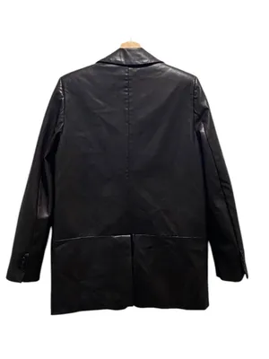 Zara Faux Leather One Button Classic Blazer Brown Size S Minimalist Fall Preppy thumbnail 13