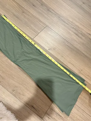 Pink Lily High Waisted Wide Leg Flare Leggings Olive Green medium thumbnail 6