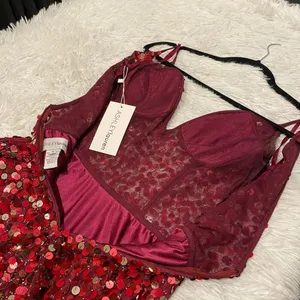 NEW Ashley Lauren Sequin HoCo Mini Dress 4248 in Red Gold Size 4 thumbnail 7